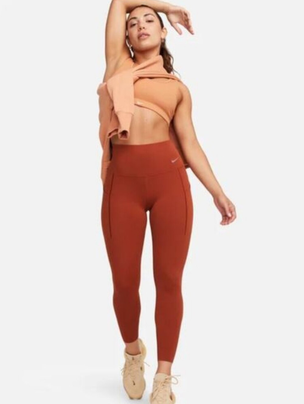 Nike Universa 7/8 High-Waist Leggings - Burnt Orange